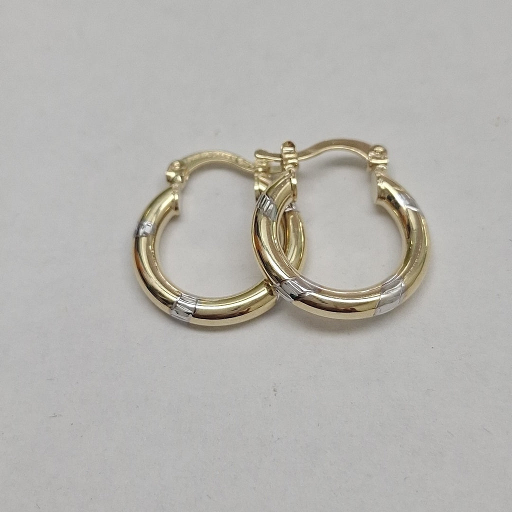 ARETES ARRACADAS COMBINADAS 14K 1.6 GR (NUEVO)