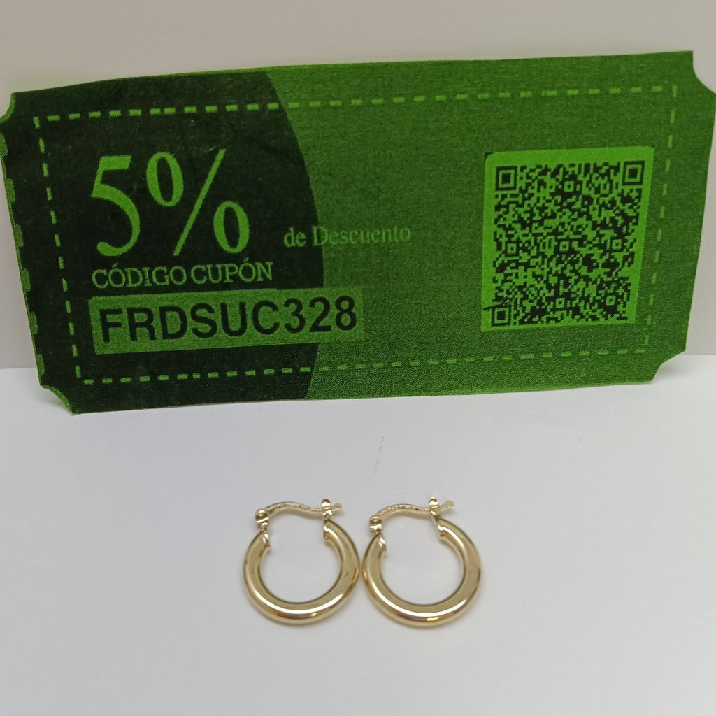 ARETES ARRACADAS 14K 1.6 GR (NUEVO)