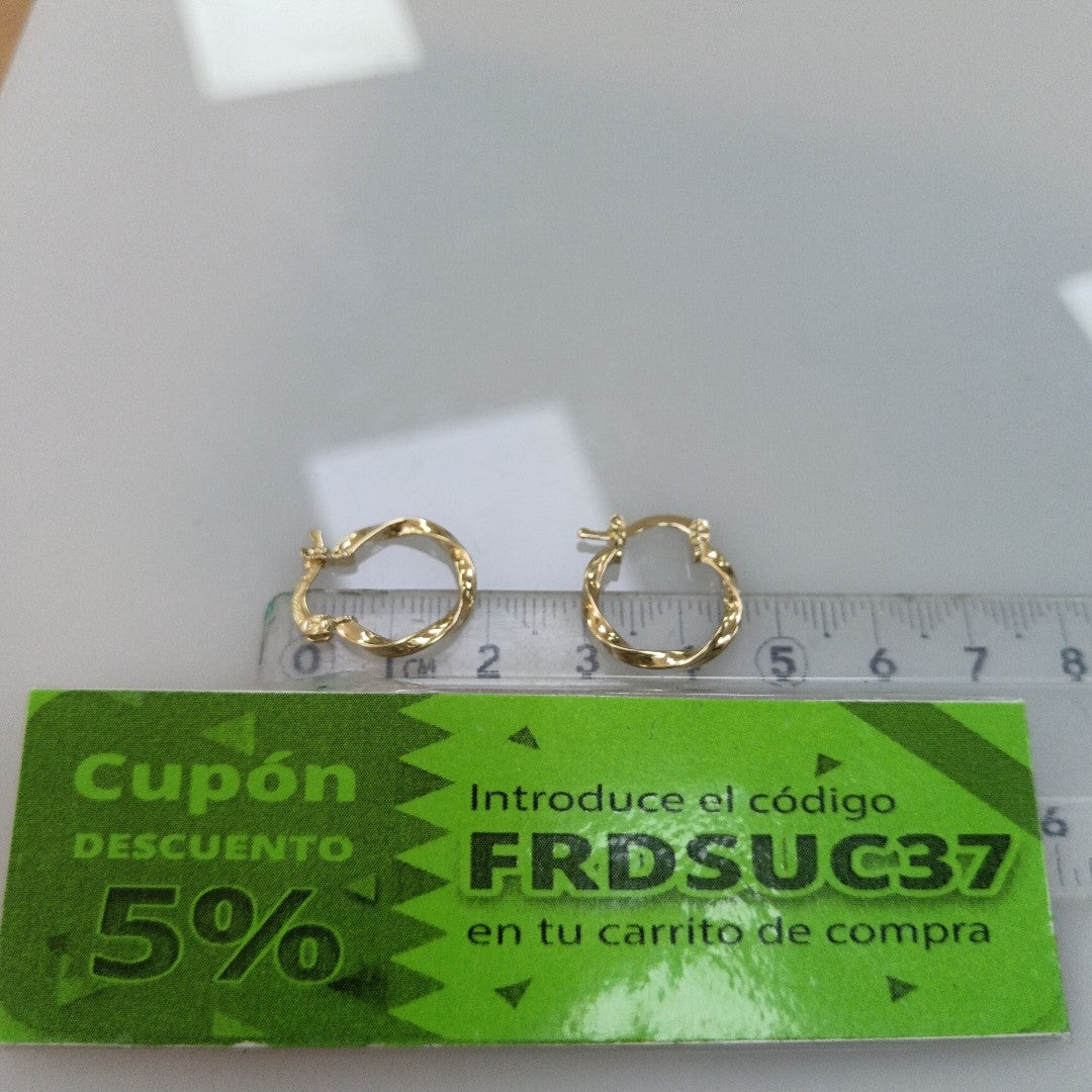 ARETES ARRACADAS TORZAL 14K 1.1 GR (NUEVO)