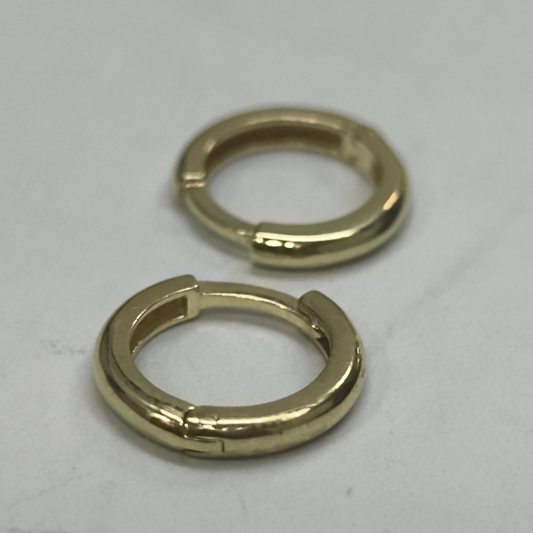 ARETES ARRACADAS LISAS 10K 1.2 GR (NUEVO)