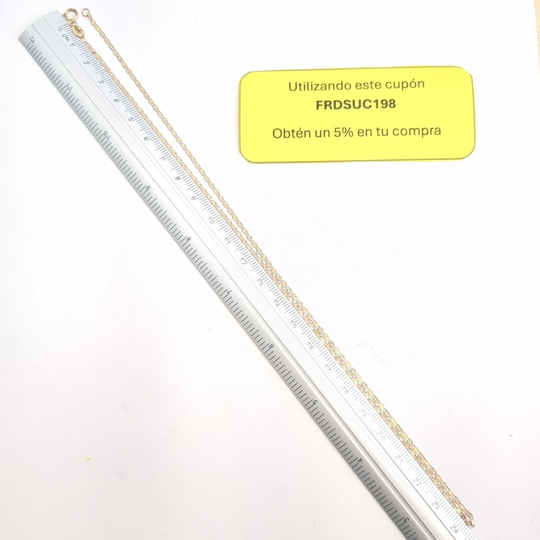 CADENA ORO 10 K 1.7 GRMS (SEMINUEVO)