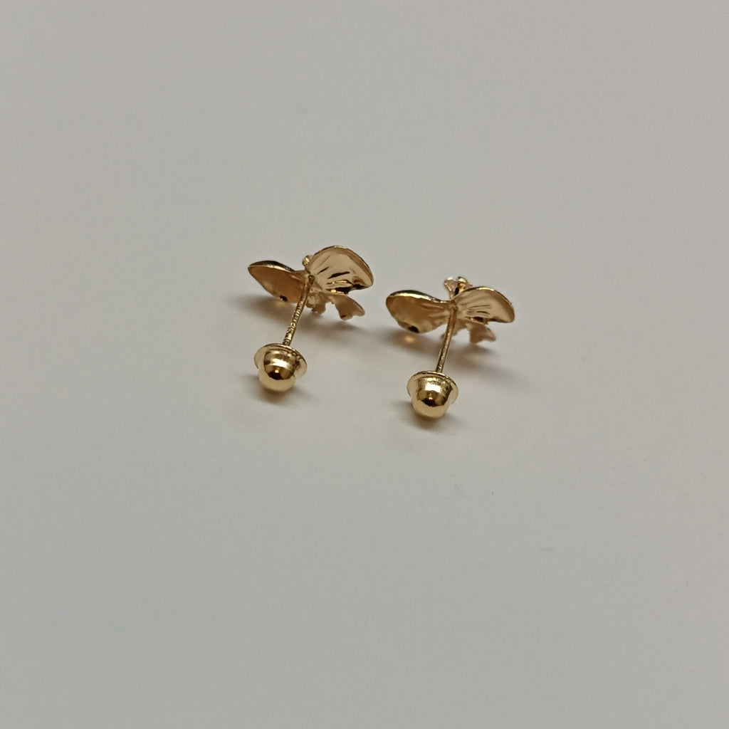 BROQUELES BROQUEL FIG MOÑO C CIRCONIA 14K 0.2441 GR (NUEVO)
