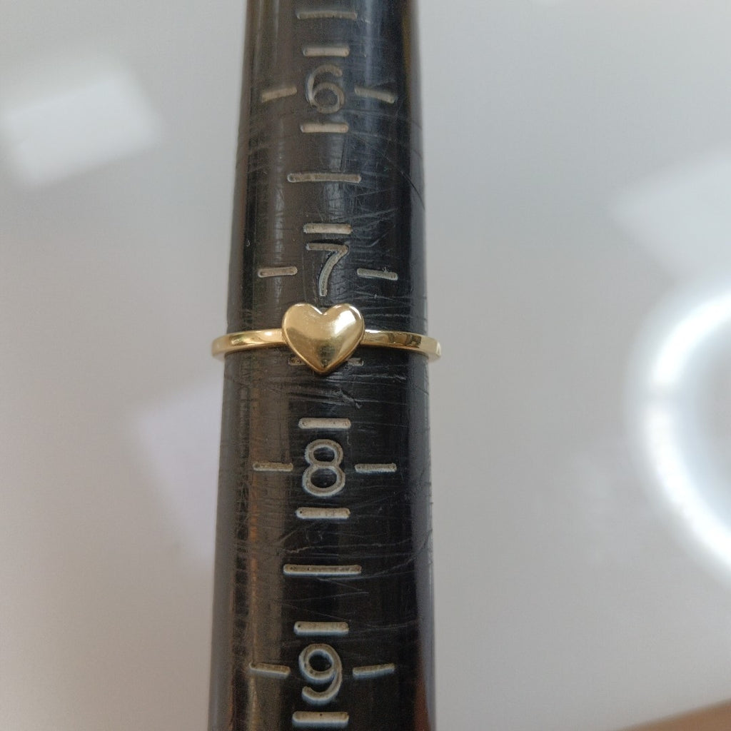 ANILLOS ANILLITO FIG CORAZON 10K TALLA 7 1.1 GR (NUEVO)