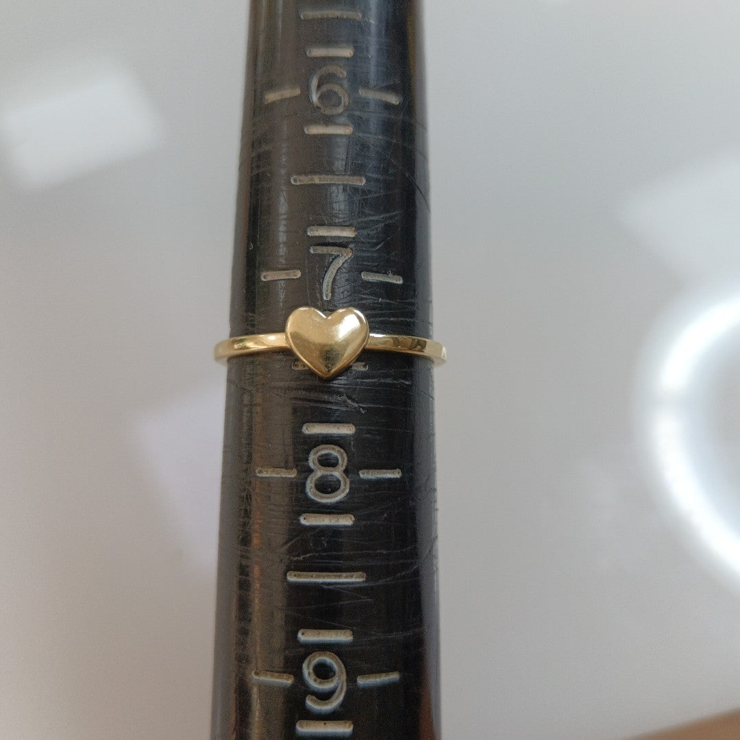 ANILLOS ANILLITO FIG CORAZON 10K TALLA 7 1.1 GR (NUEVO)