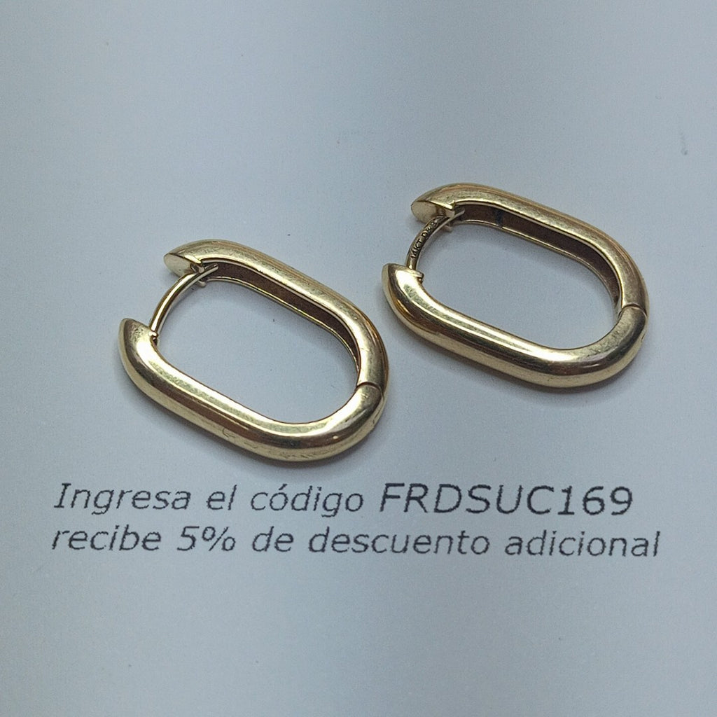 ARETES PAR ORO 14 K 3,90 GRMS (SEMINUEVO)