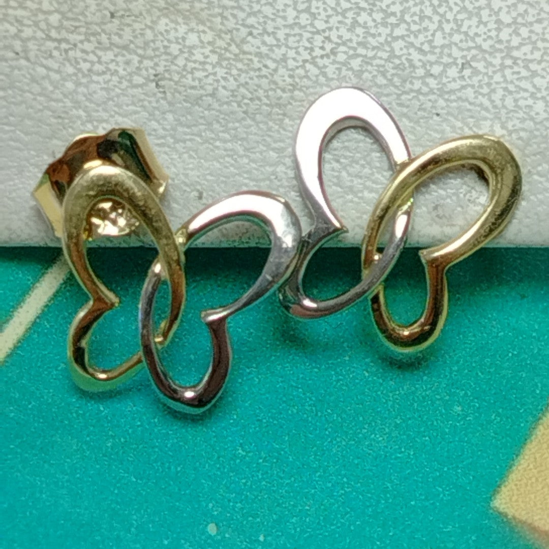 BROQUELES PAR ORO, ORO BLANCO 14 K 1.5 GRMS (SEMINUEVO)