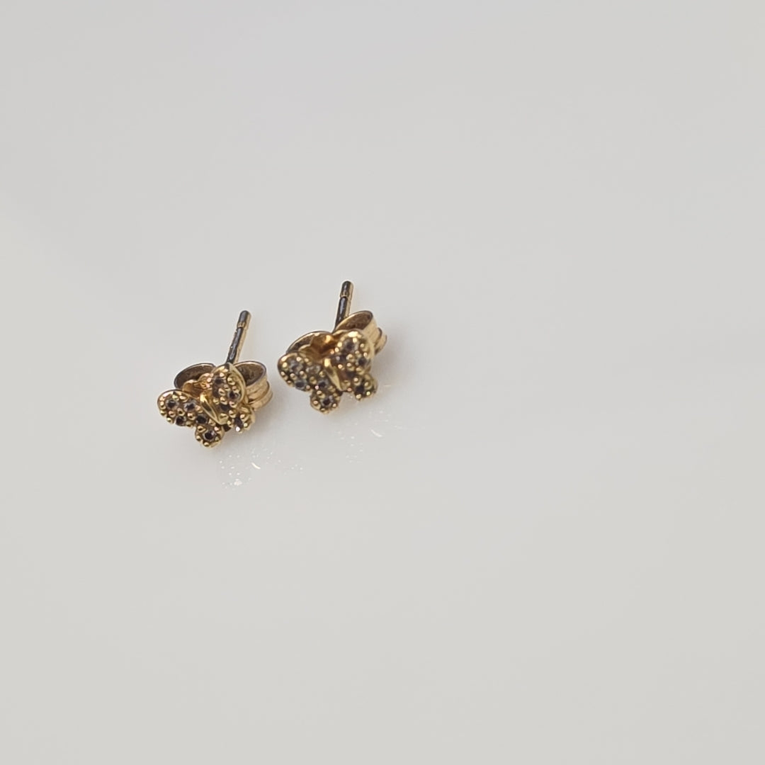 BROQUELES PAR ORO 14 K 1 GRMS (SEMINUEVO)