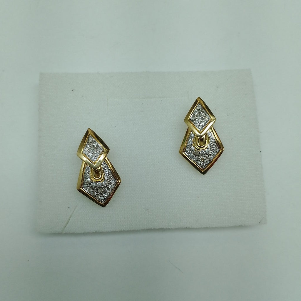 ARETES PAR ORO,RODIADO 14 K 8,50 GRMS (SEMINUEVO)