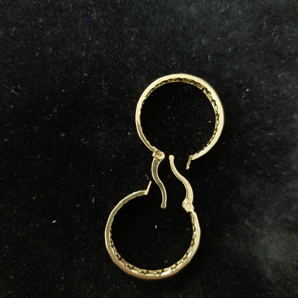 ARETES ARRACADA CON GRECAS 14K 2.1 GR (NUEVO)