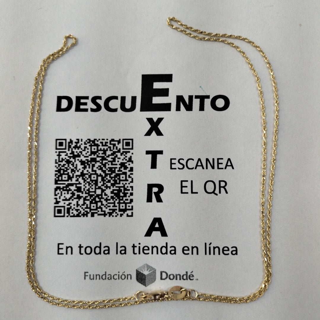 CADENA TORZAL 14K 55 CM 3 GR (NUEVO)