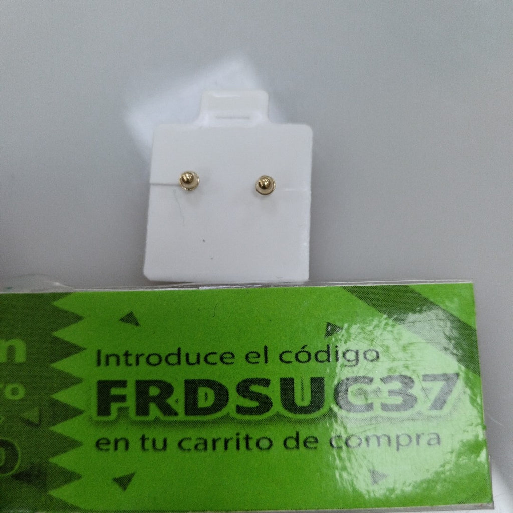 BROQUELES BROQUEL FIG FLOR C CIRCONIA 14K 0.2581 GR (NUEVO)