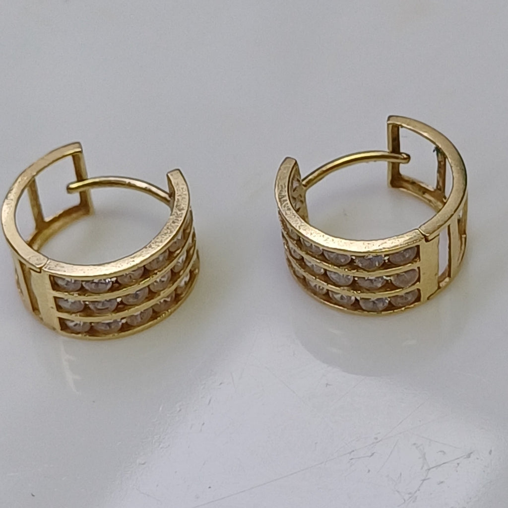 ARRACADAS PAR ORO 14 K 2.3 GRMS (SEMINUEVO)