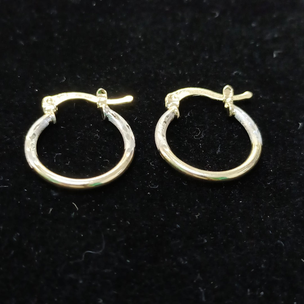 ARETES ARRACADAS COMBINADAS 14K 1.2 GR (NUEVO)