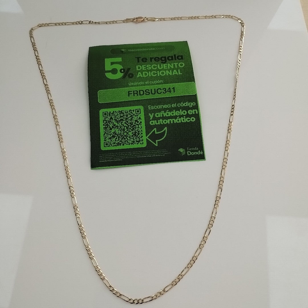 CADENA 3X1 14K 55 CM 4.9 GR (NUEVO)