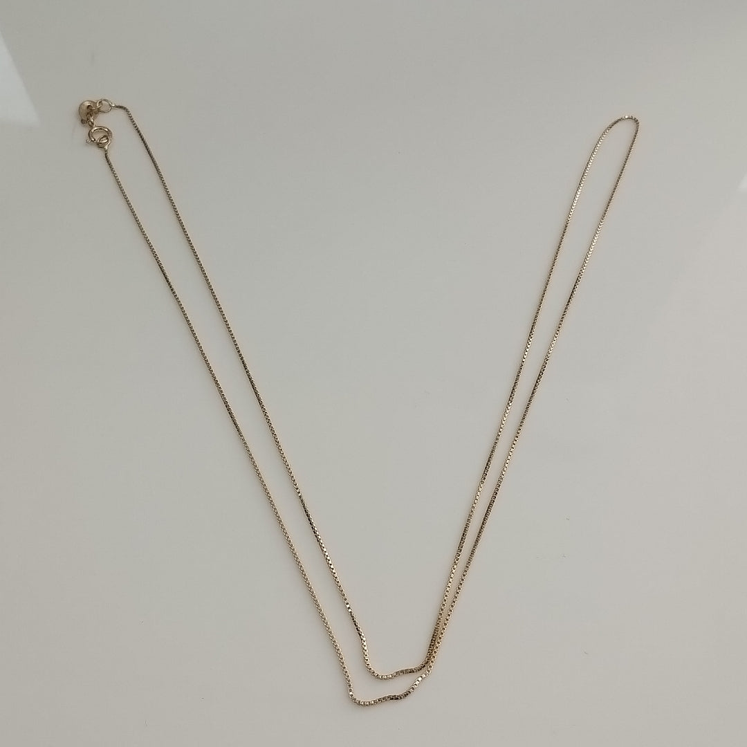 CADENA VENECIANO 14K 55 CM 1.7 GR (NUEVO)