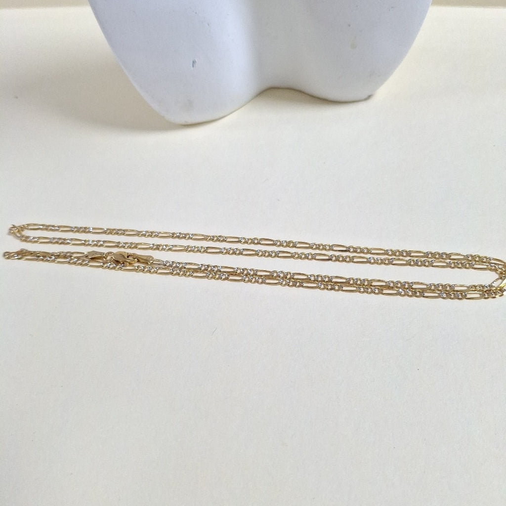 CADENA 3X1 DIAMANTADA 14K 60 CM 5.2 GR (NUEVO)