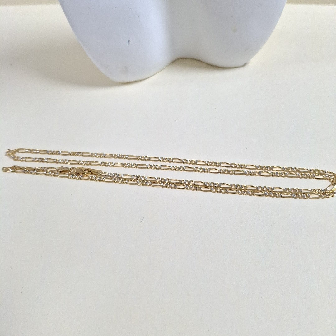 CADENA 3X1 DIAMANTADA 14K 60 CM 5.2 GR (NUEVO)