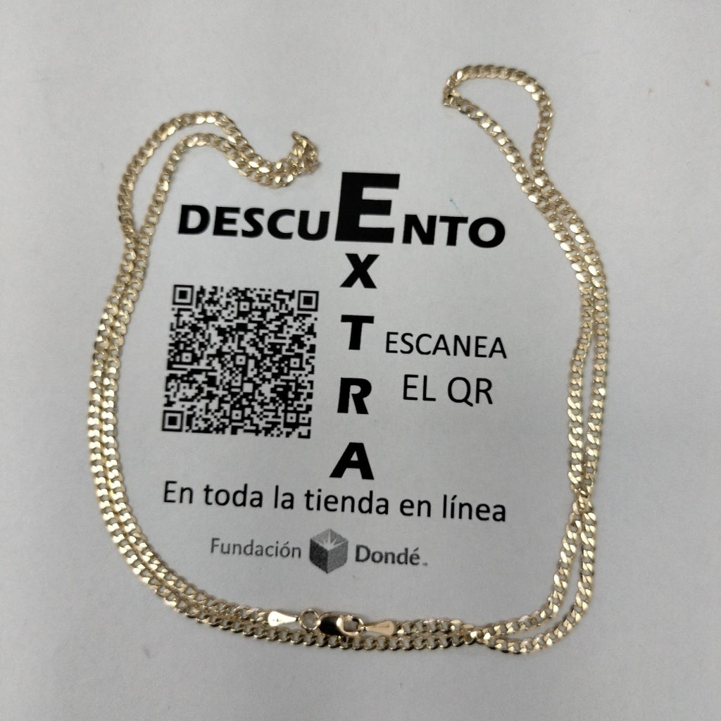 CADENA BARBADA 14K 60 CM 6 GR (NUEVO)