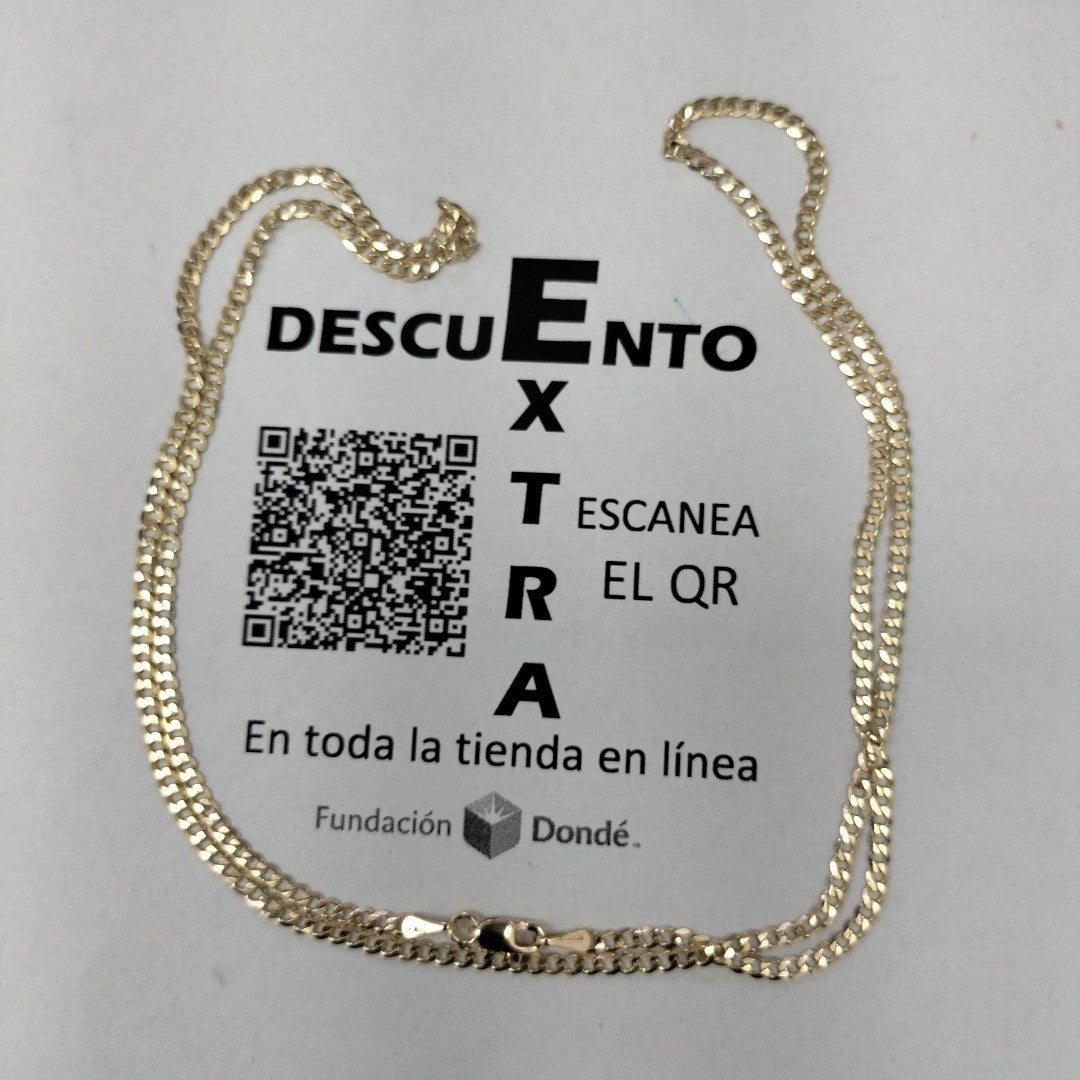 CADENA BARBADA 14K 60 CM 6 GR (NUEVO)