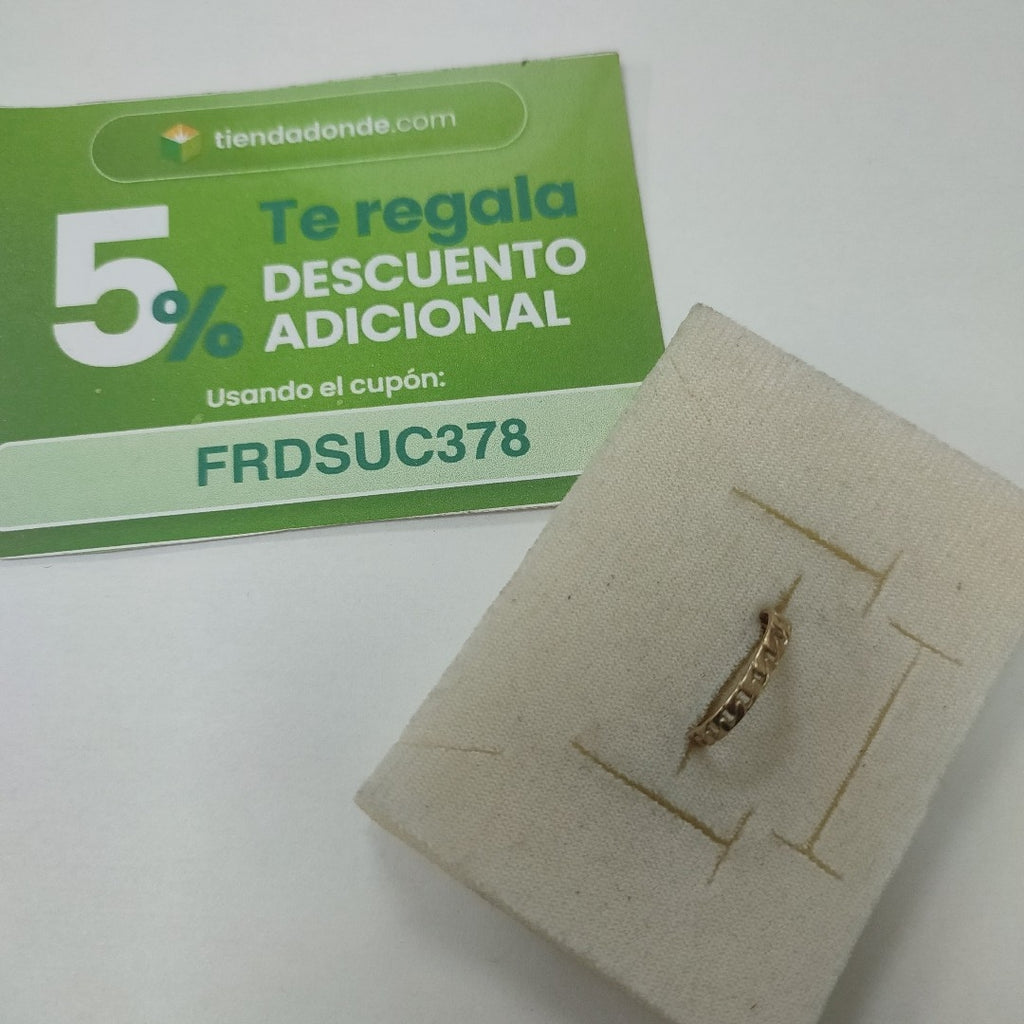 ARGOLLA ORO 14 K 1.2 GRMS (SEMINUEVO)