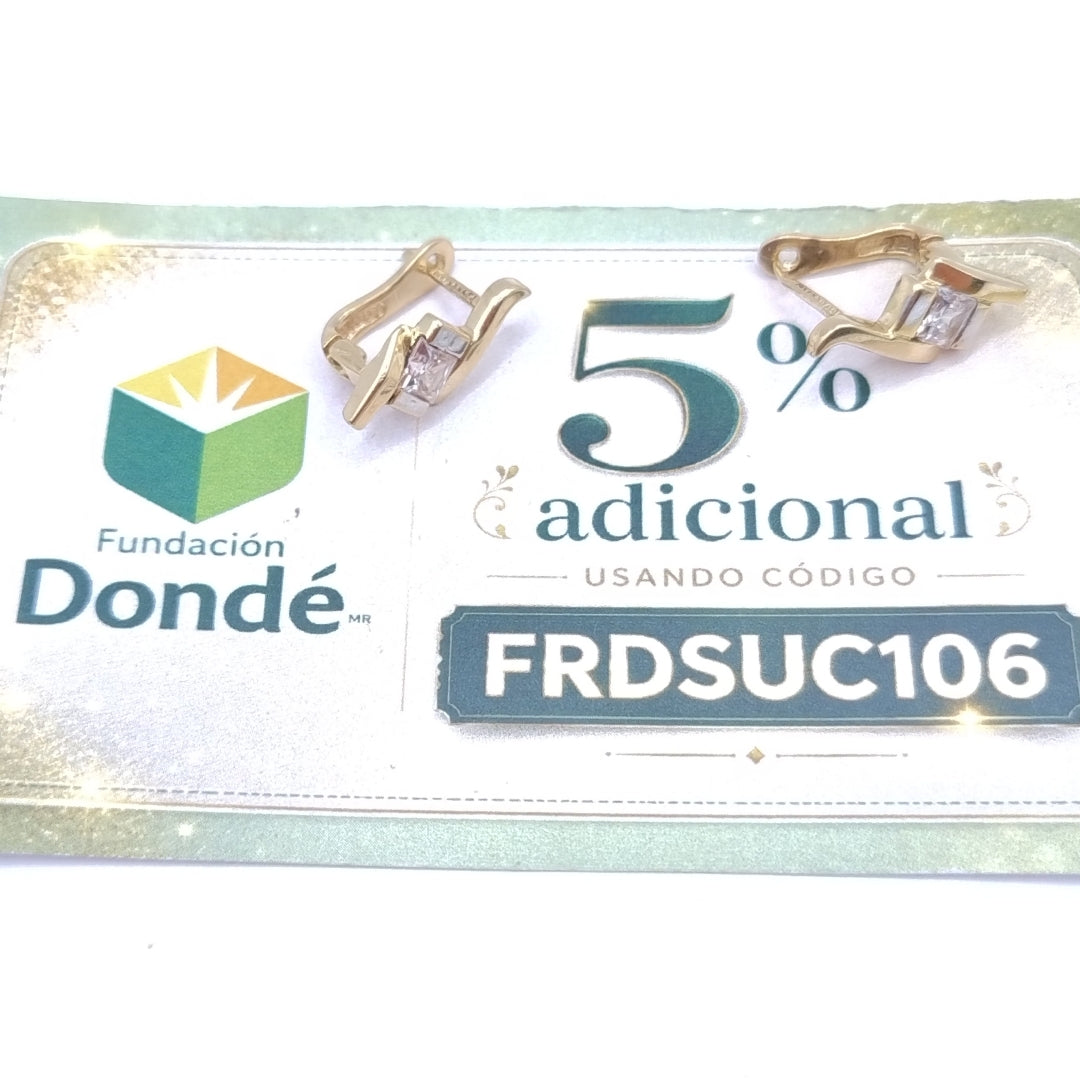ARETES PAR ORO 10 K 3.6 GRMS (SEMINUEVO)