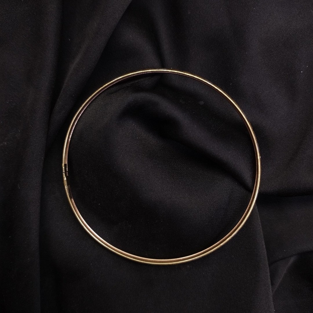 PULSERA RIGIDA ORO COMBINADO 10 K 3,30 GRMS (SEMINUEVO)