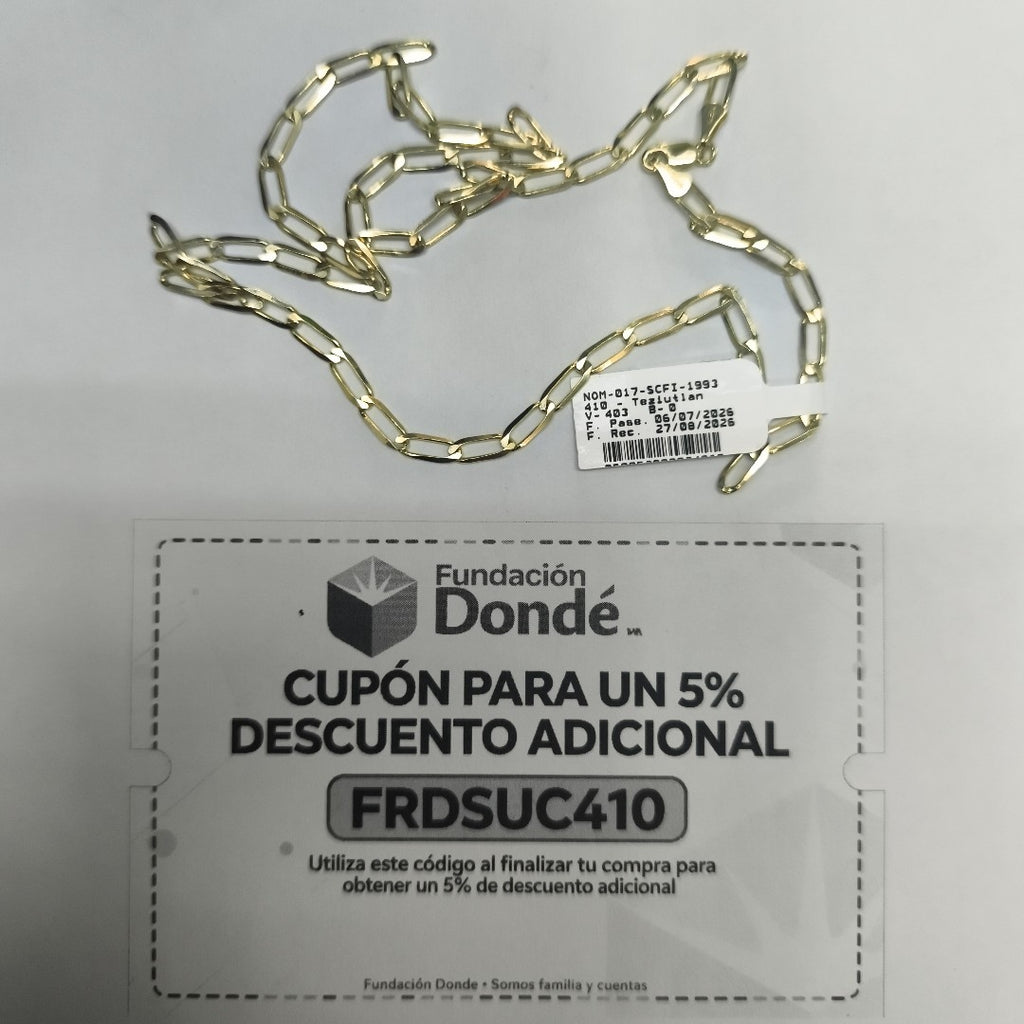 CADENA ESLABONES 14K 55 CM 10.2 GR (NUEVO)