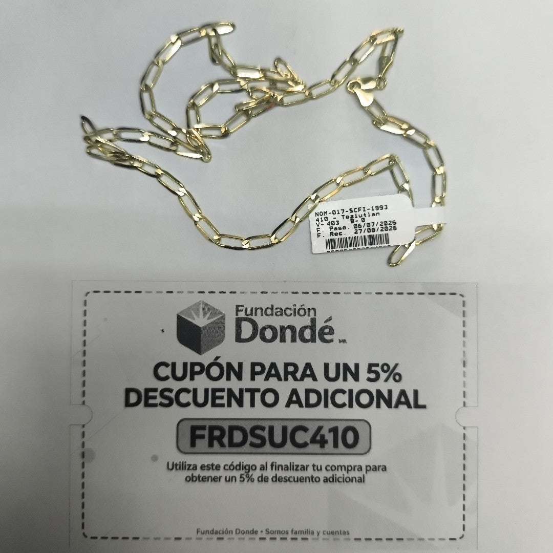 CADENA ESLABONES 14K 55 CM 10.2 GR (NUEVO)