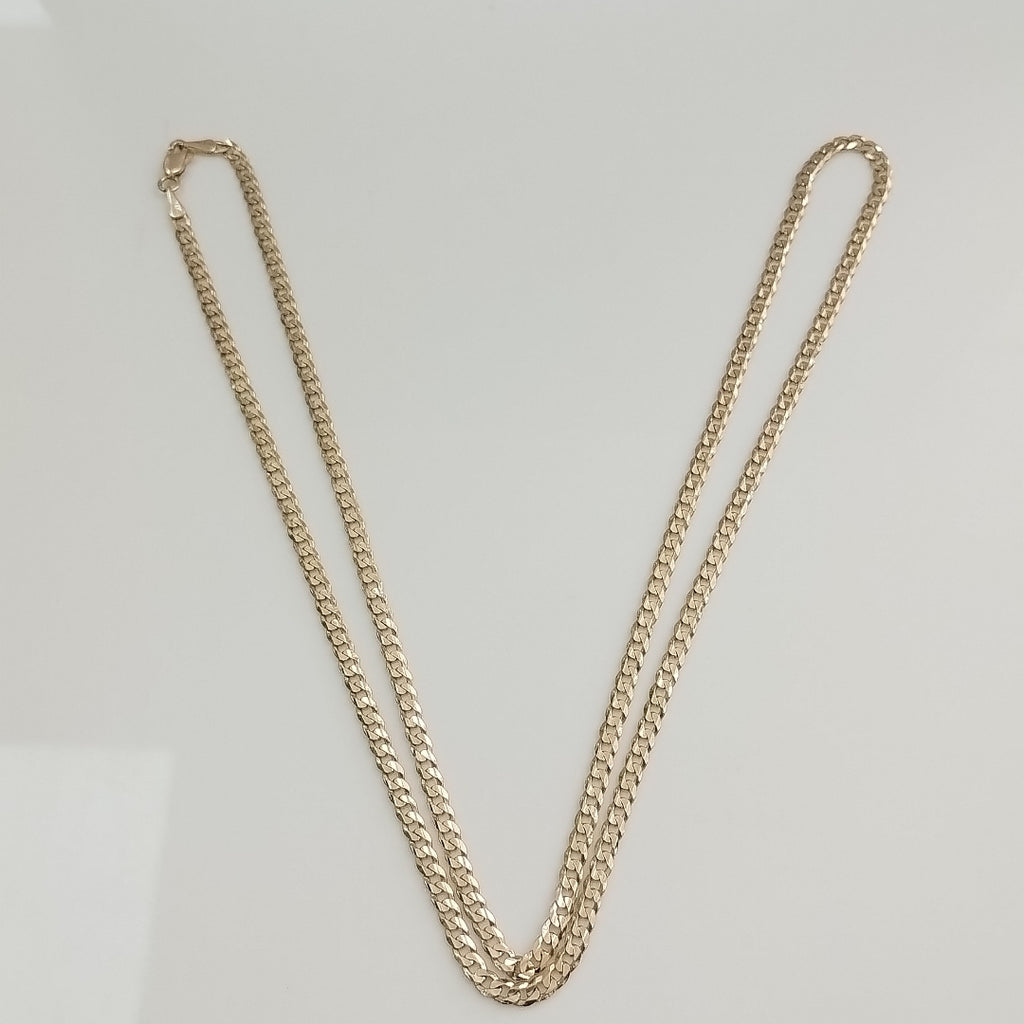 CADENA BARBADA 14K 60 CM 10 GR (NUEVO)