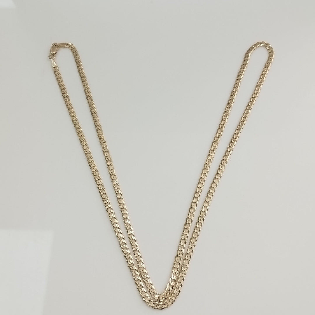 CADENA BARBADA 14K 60 CM 10 GR (NUEVO)