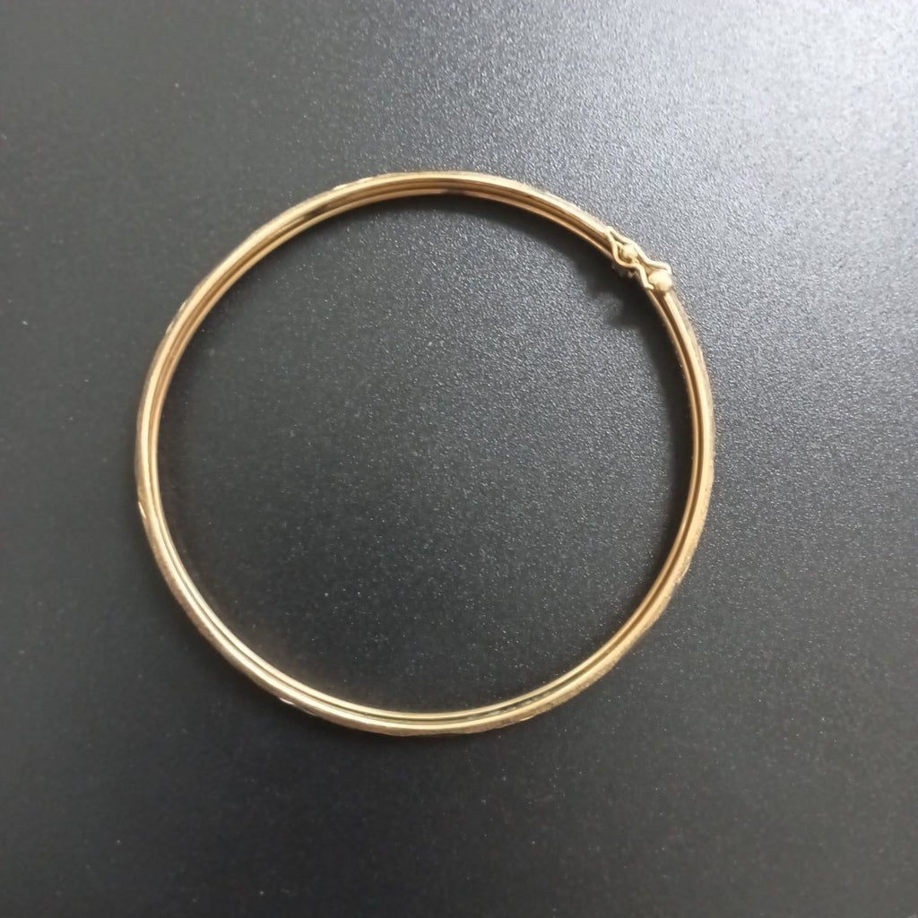 PULSERA RIGIDA ORO 14 K 7,30 GRMS (SEMINUEVO)