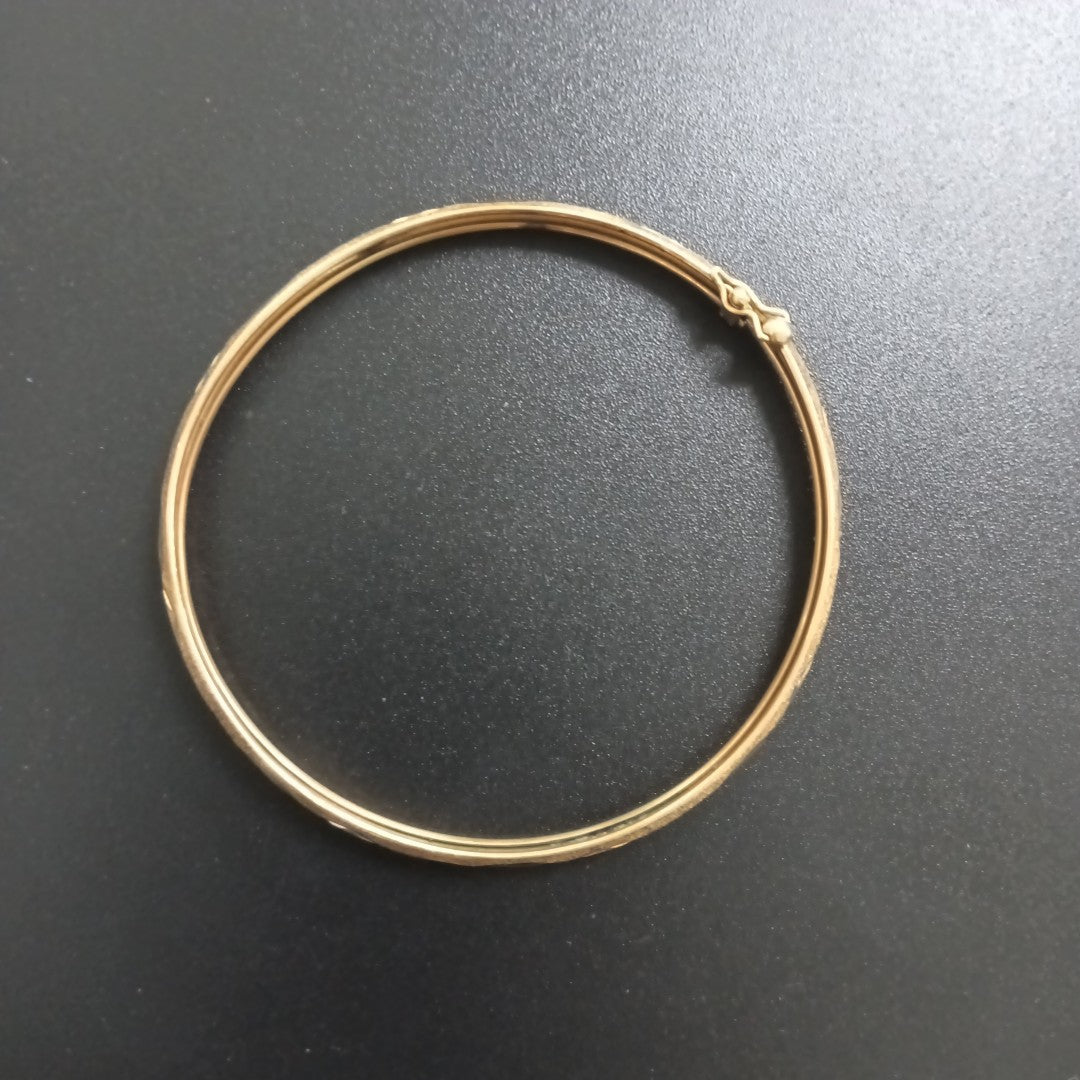 PULSERA RIGIDA ORO 14 K 7,30 GRMS (SEMINUEVO)