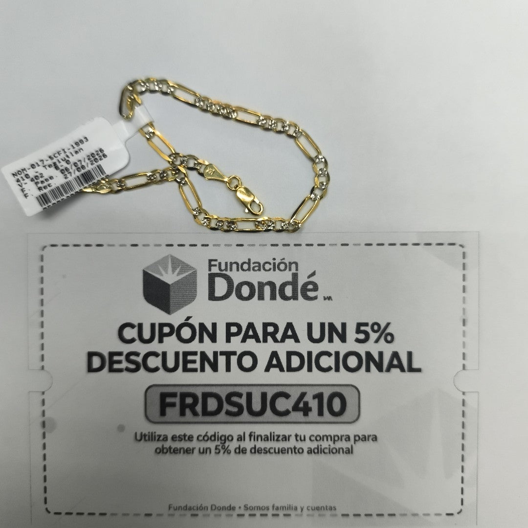 PULSERA 3X1 14K 21 CM 4.5 GR (NUEVO)