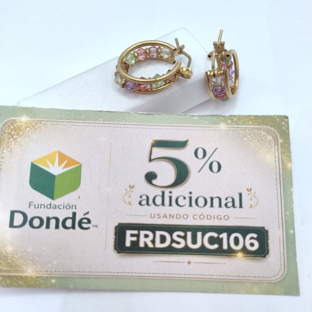 ARRACADAS PAR ORO 10 K 5.7 GRMS (SEMINUEVO)