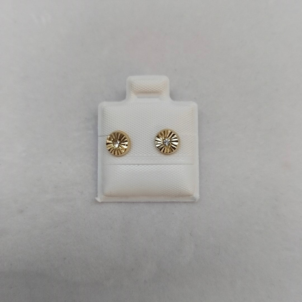 BROQUELES BROQUEL FIG BOTON C CIRCONIA 14K 0.2916 GR (NUEVO)