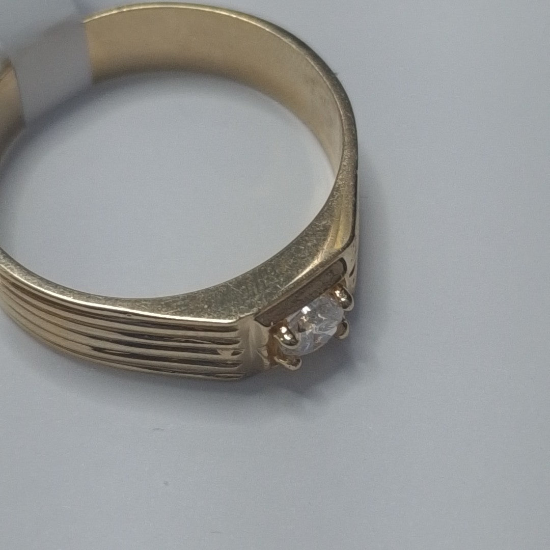 ANILLOS CON CIRCONIA 14K TALLA 10.5 3.9 GR (NUEVO)