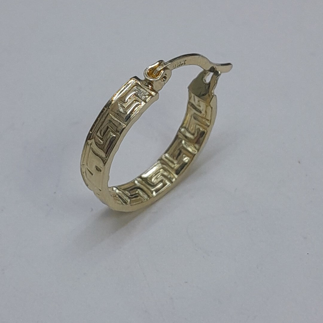 ARETES ARRACADAS FIG GRECAS 14K 1.7 GR (NUEVO)