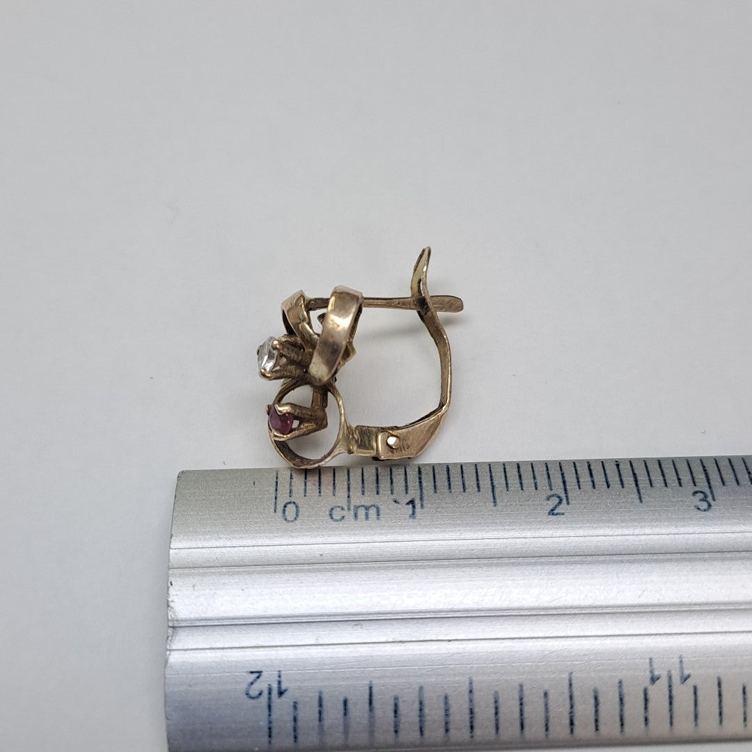 ARETES PAR ORO 10 K 2.5 GRMS (SEMINUEVO)