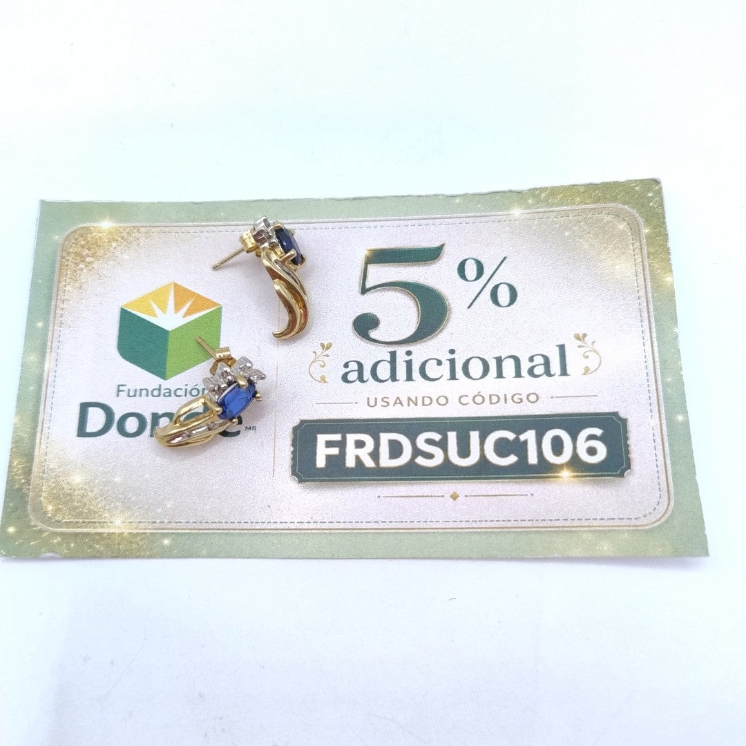 ARETES PAR ORO 10 K 3 GRMS (SEMINUEVO)