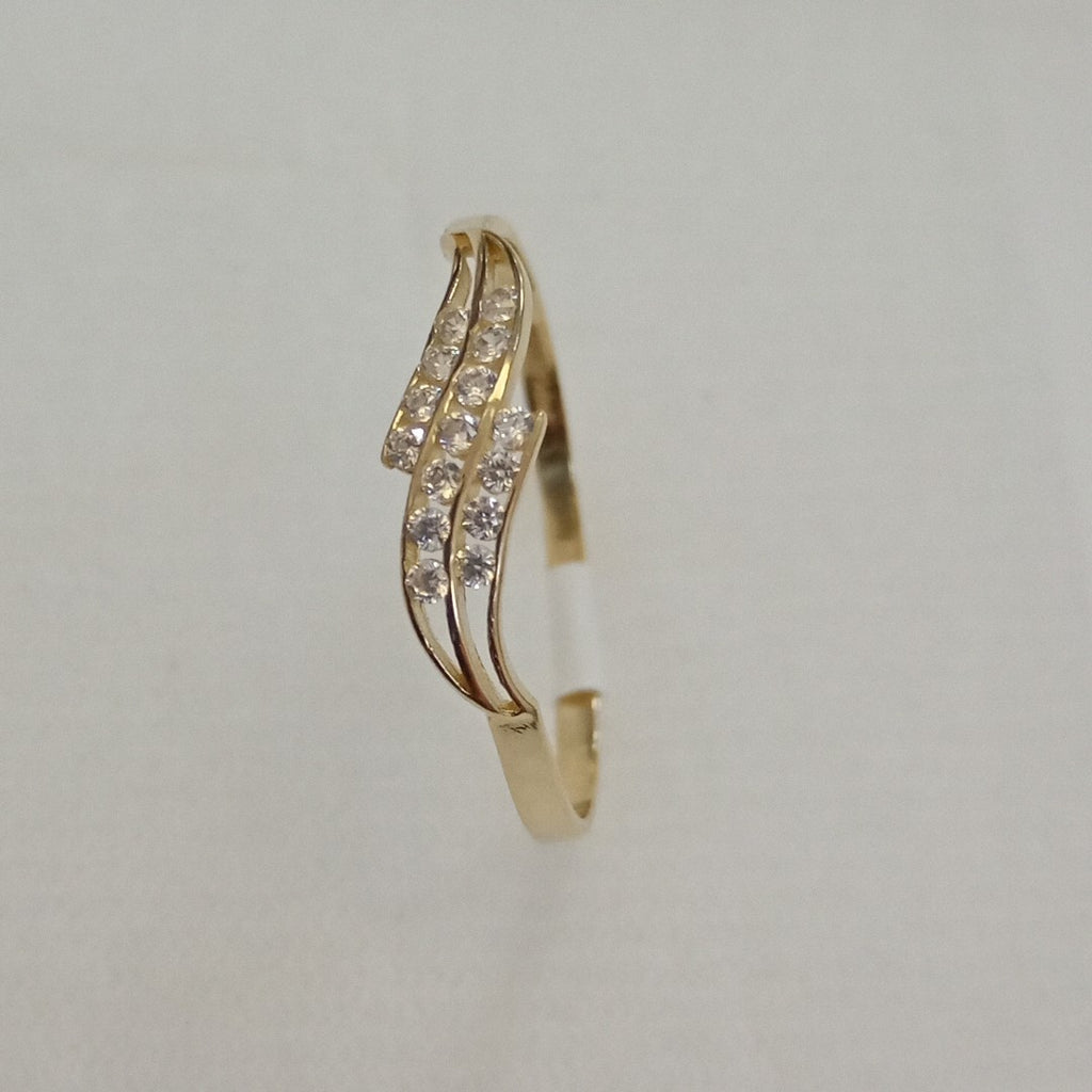 ANILLOS C CIRCONIAS 14K TALLA 9 0.9 GR (NUEVO)