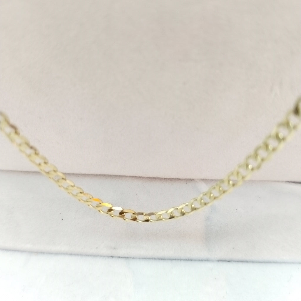CADENA TEJIDO BARBADA 14K 60 CM 8.9 GR (NUEVO)