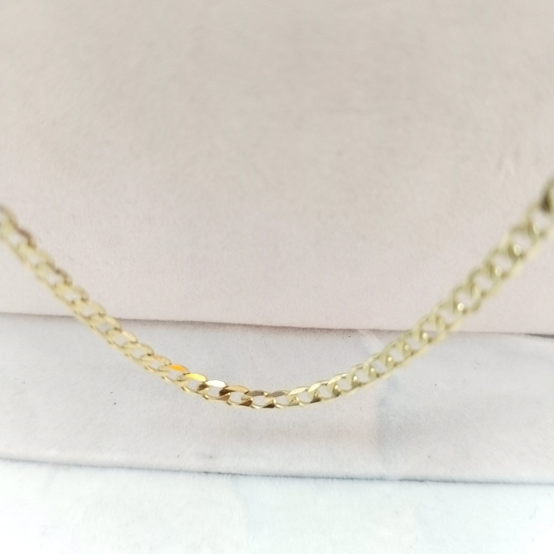 CADENA TEJIDO BARBADA 14K 60 CM 8.9 GR (NUEVO)