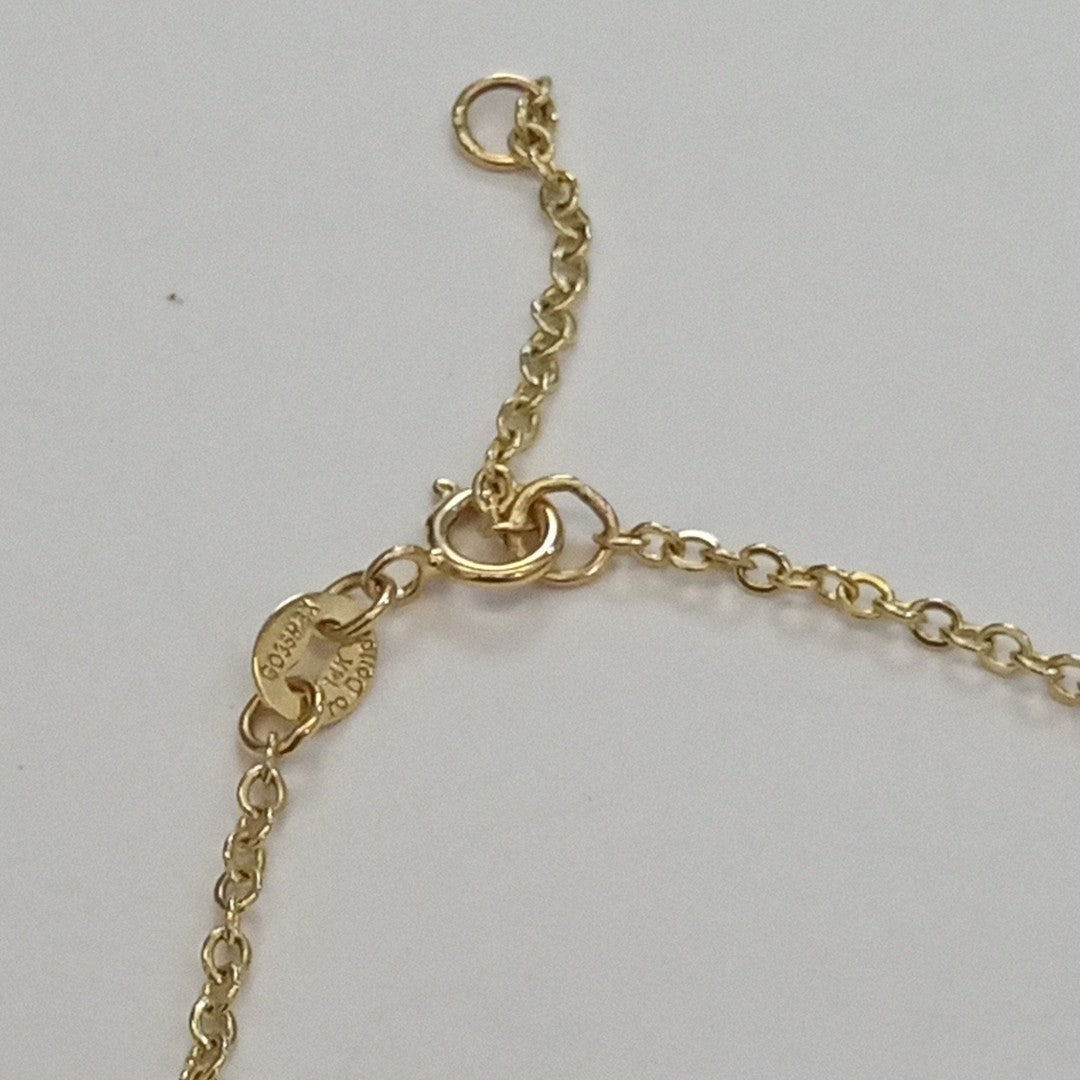 PULSERA ESPECIAL C MARIPOSAS 14K 18 CM 1.7 GR (NUEVO)