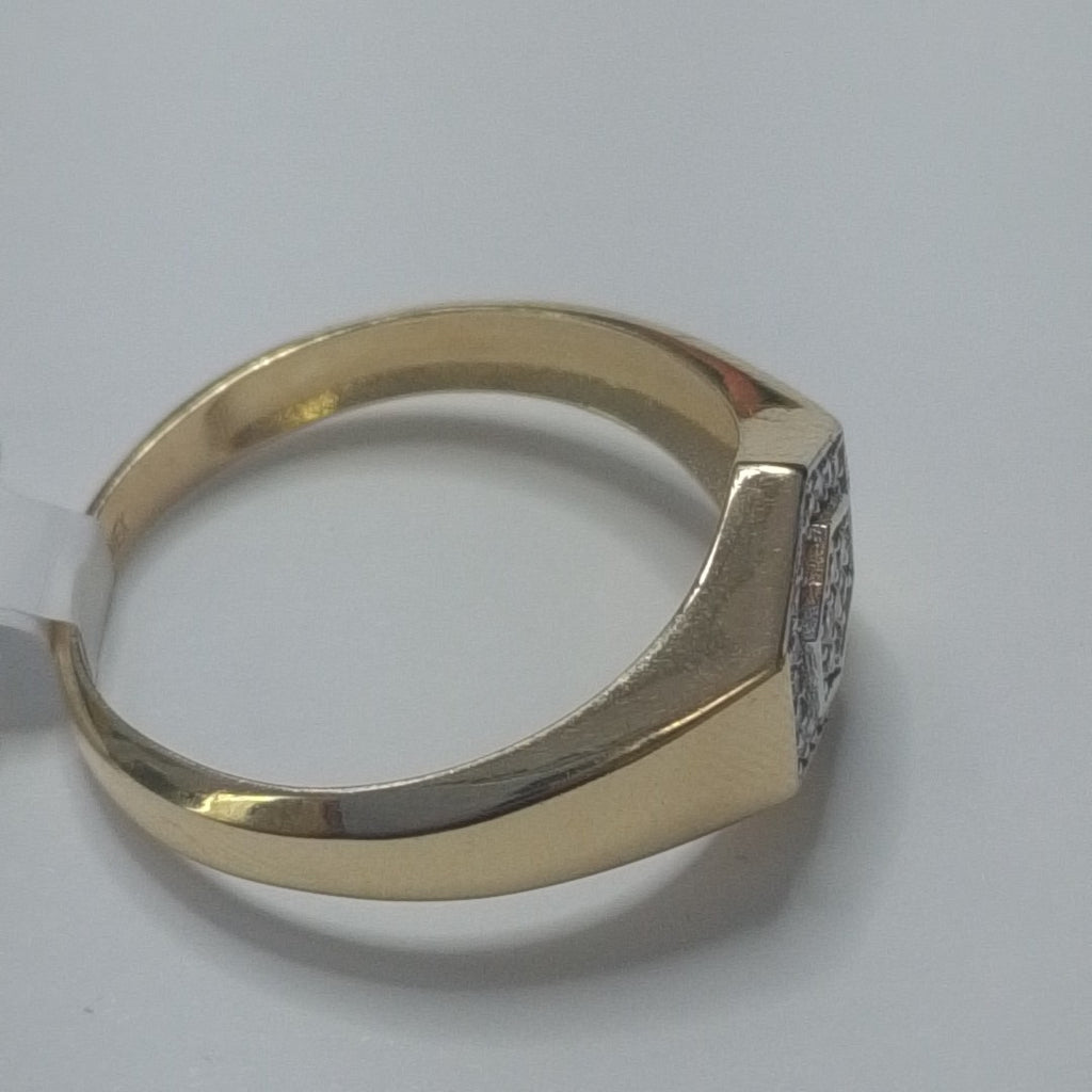 ANILLO C CIRCONIAS 14K 12 TALLA 4.1 GR (NUEVO)