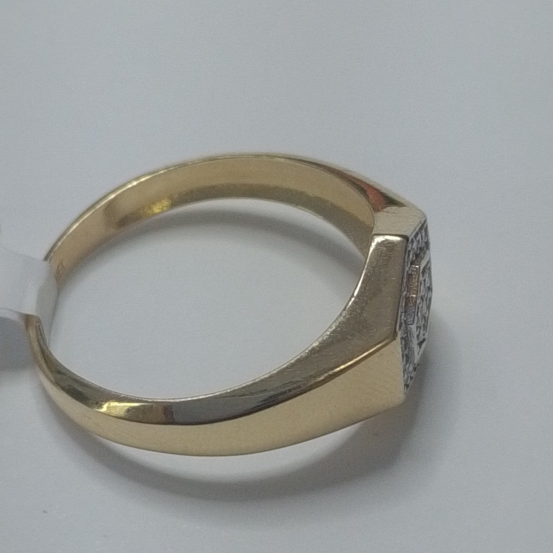 ANILLO C CIRCONIAS 14K 12 TALLA 4.1 GR (NUEVO)