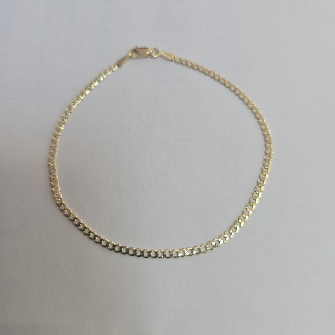PULSERA BARBADA 14K 21 CM 2.2 GR (NUEVO)