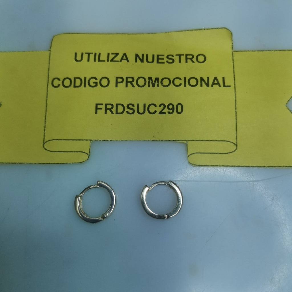 ARETES HUGGIES C CIRCONIA 14K 2.2 GR (NUEVO)