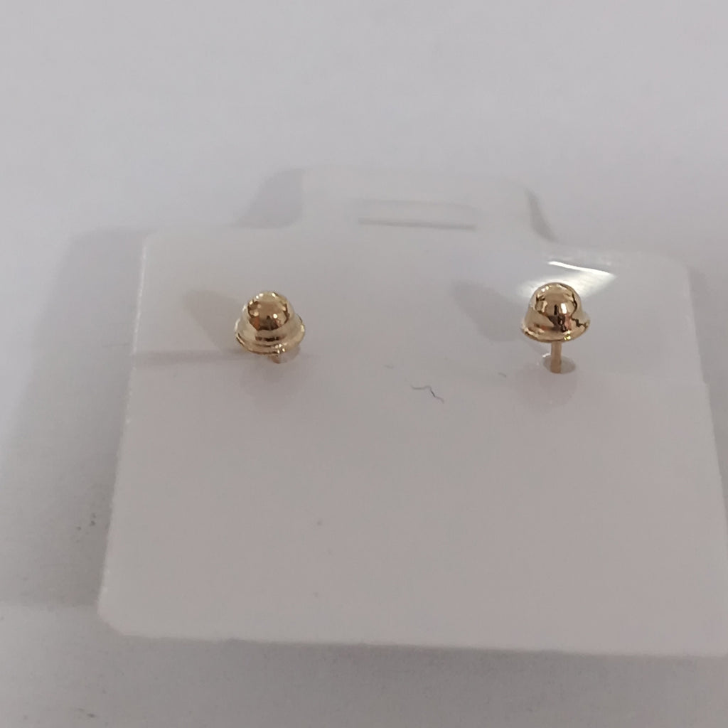 BROQUELES BROQUEL FIG BOTON C CIRCONIA 14K 0.2916 GR (NUEVO)