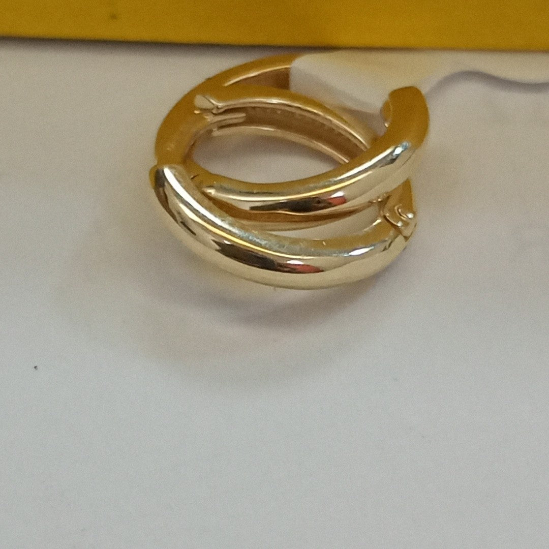 ARETES ARRACADAS LISAS 10K 1.2 GR (NUEVO)