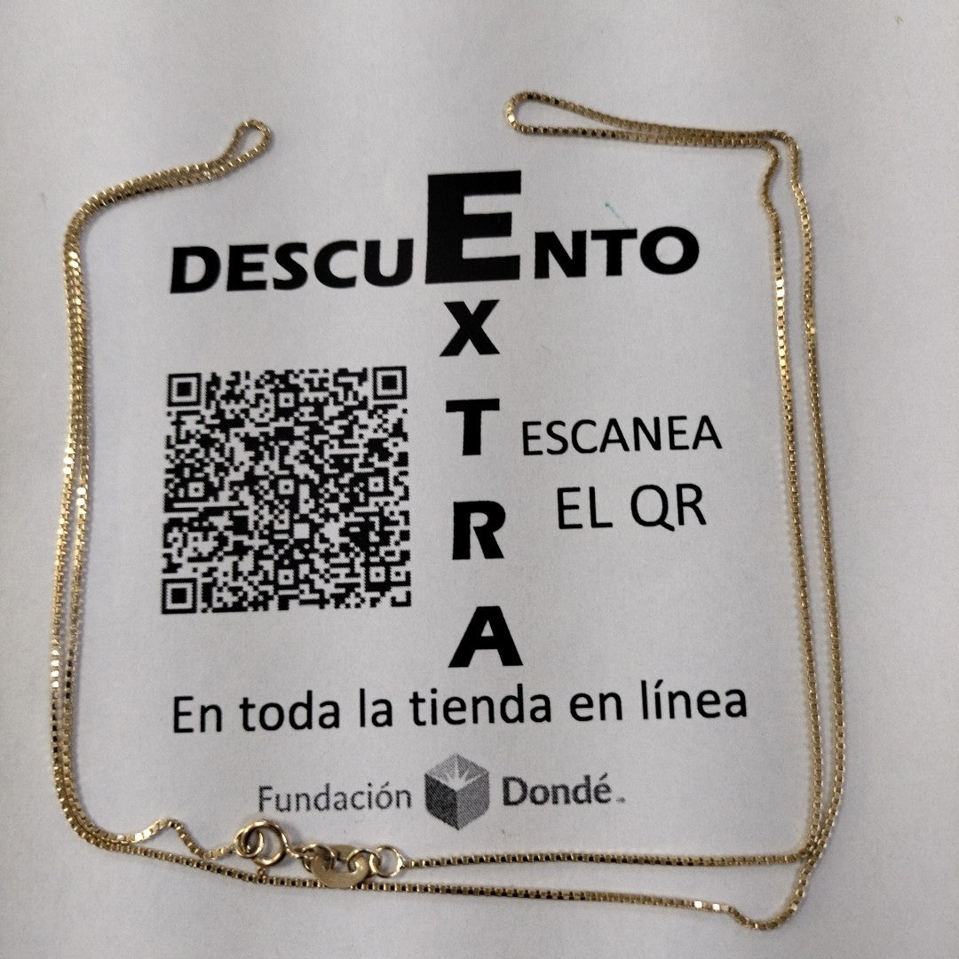 CADENA VENECIANO 14K 55 CM 2.4 GR (NUEVO)